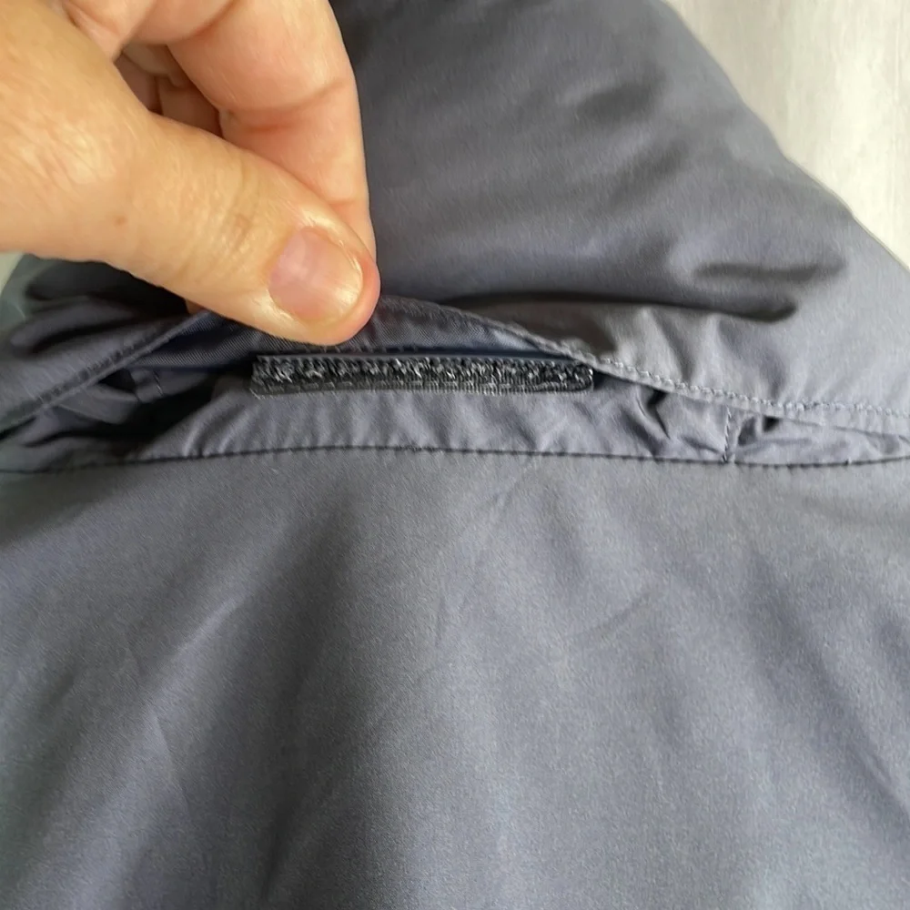 Athletic Works blue wind breaker with hidden hood